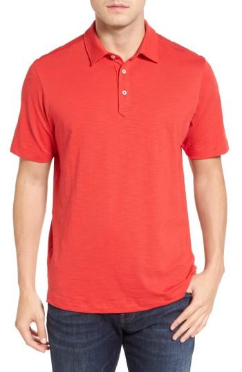 Men's Tommy Bahama 'portside Player Spectator' Regular Pima Cotton Polo - Red