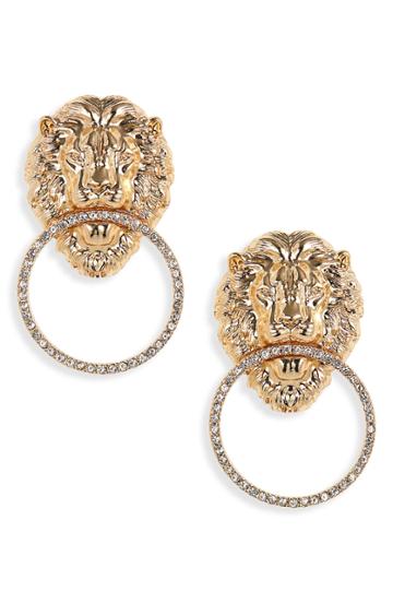Women's Lula Lion Door Knocker Earrings