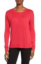 Women's Halogen Seam Detail High/low Sweater, Size - Red