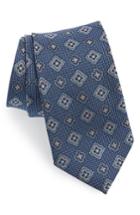 Men's Nordstrom Men's Shop Silk Medallion Tie, Size - Blue