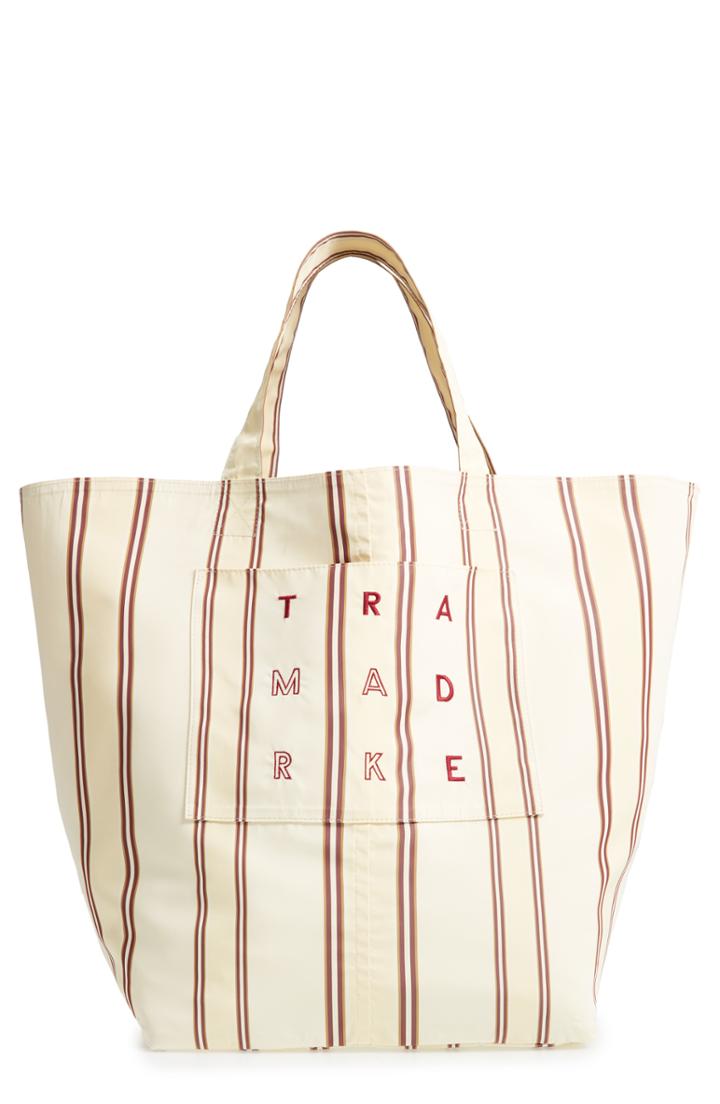 Trademark Large Stripe Logo Tote - Yellow
