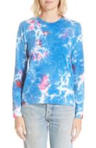 Women's Comme Des Garcons Tie Dye Long Sleeve Tee - Blue