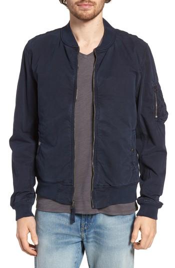 Men's Schott Nyc Ma-1 Cotton Bomber Jacket - Blue