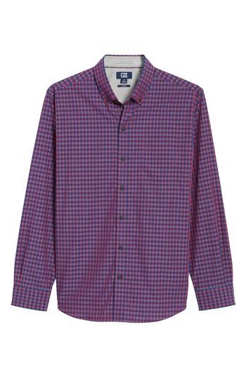 Men's Cutter & Buck Myles Non-iron Check Sport Shirt