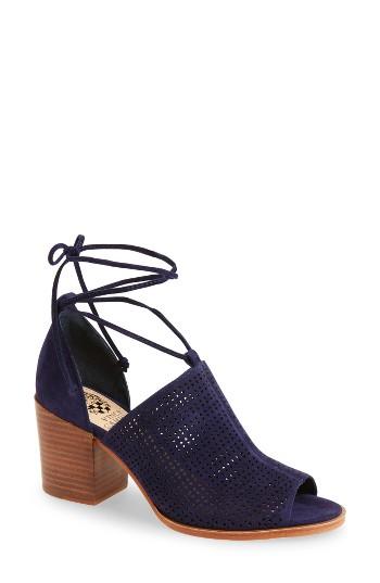 Women's Vince Camuto Lindel Open Toe Bootie M - Blue