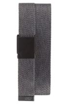 Men's Nike Heathered Web Belt, Size - Dark Grey Black