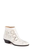 Women's Chloe Susanna Stud Buckle Bootie Us / 34eu - White