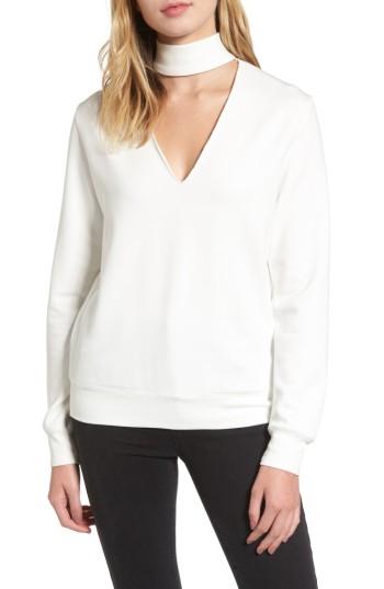 Women's Bailey 44 Eye Splice Choker Sweatshirt - Ivory