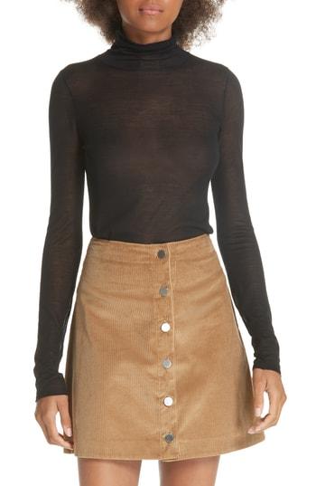 Women's Elizabeth And James Cole Silk & Alpaca Sweater - Black