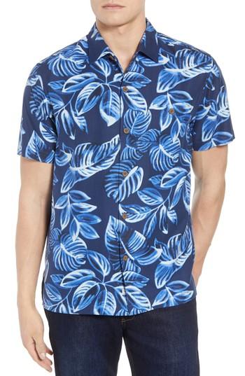 Men's Tommy Bahama Luna Leaves Silk Camp Shirt