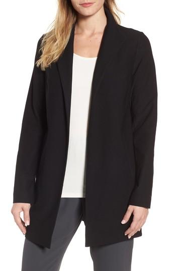 Women's Eileen Fisher Long Knit Jacket, Size - Black