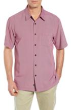 Men's Quiksilver Waterman Collection Cane Island Classic Fit Camp Shirt, Size - Red
