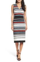 Women's Maggy London Stripe Midi Dress - Blue