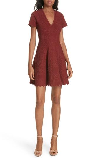 Women's Jonathan Simkhai Matte Jacquard Dress - Brown