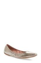 Women's Linea Paolo Nico Pointy Toe Flat M - Metallic