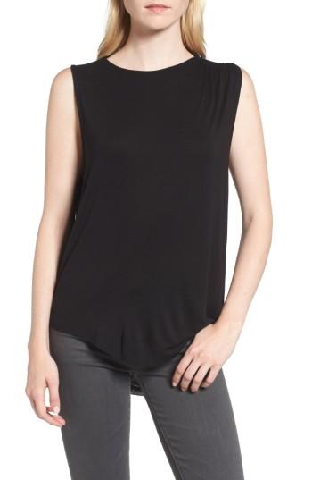 Women's Ag Devyn Drape Back Tank - Black