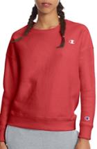 Women's Champion Reverse Weave Crew Sweatshirt - Red