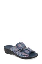 Women's David Tate La Vida Slide Sandal M - Blue