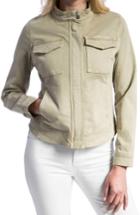 Women's Liverpool Jeans Company Peached Twill Stand Collar Jacket