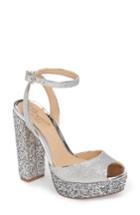 Women's Jewel Badgley Mischka Luke Platform Sandal M - Metallic