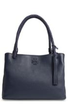 Tory Burch Taylor Triple-compartment Leather Tote - Blue
