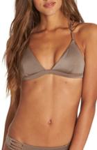 Women's Billabong Sol Searcher Fix Triangle Bikini Top - Grey