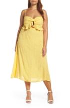Women's Leith Keyhole Midi Dress - Yellow
