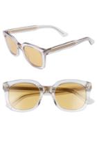 Men's Gucci 50mm Square Sunglasses - Transparent Grey