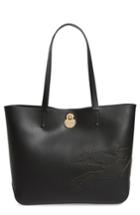 Longchamp Medium Shop-it Leather Tote - Black