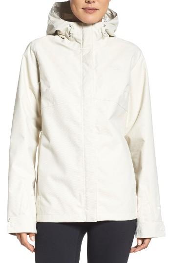 Women's The North Face Berrien Waterproof Jacket - Ivory