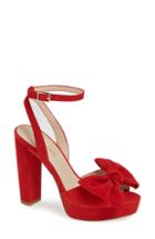 Women's Pelle Moda Platform Sandal .5 M - Red