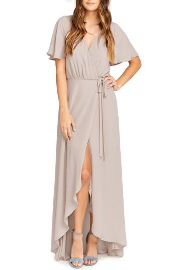 Women's Show Me Your Mumu Sophia Wrap Dress, Size - Beige