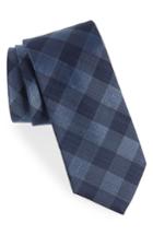Men's Calibrate Raymer Check Silk Tie, Size - Blue