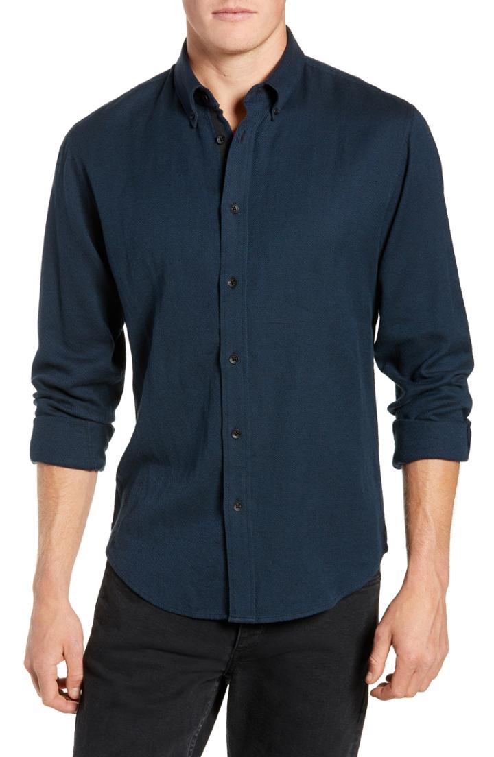 Men's Rag & Bone Fit 2 Tomlin Twill Sport Shirt - Blue