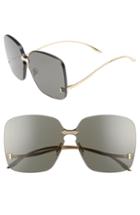 Women's Gucci 99mm Rimless Sunglasses -