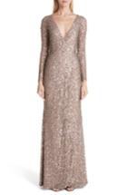 Women's Rachel Gilbert Trixie Sequin Gown - Pink