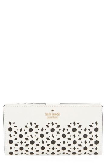 Women's Kate Spade New York Cameron Street - Stacy Perforated Leather Wallet -