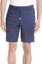 Men's Vilebrequin Carreaux Check Voile Shorts - Blue