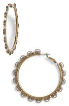Women's Sorrelli Foxglove Crystal Hoop Earrings