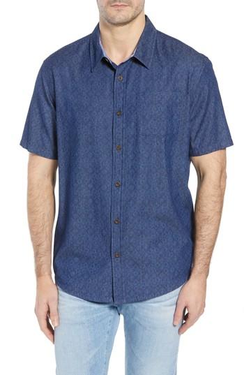 Men's Jack O'neill Spindrift Fit Sport Shirt, Size Medium - Blue