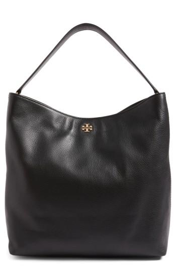 Tory Burch Frida Leather Hobo - Black