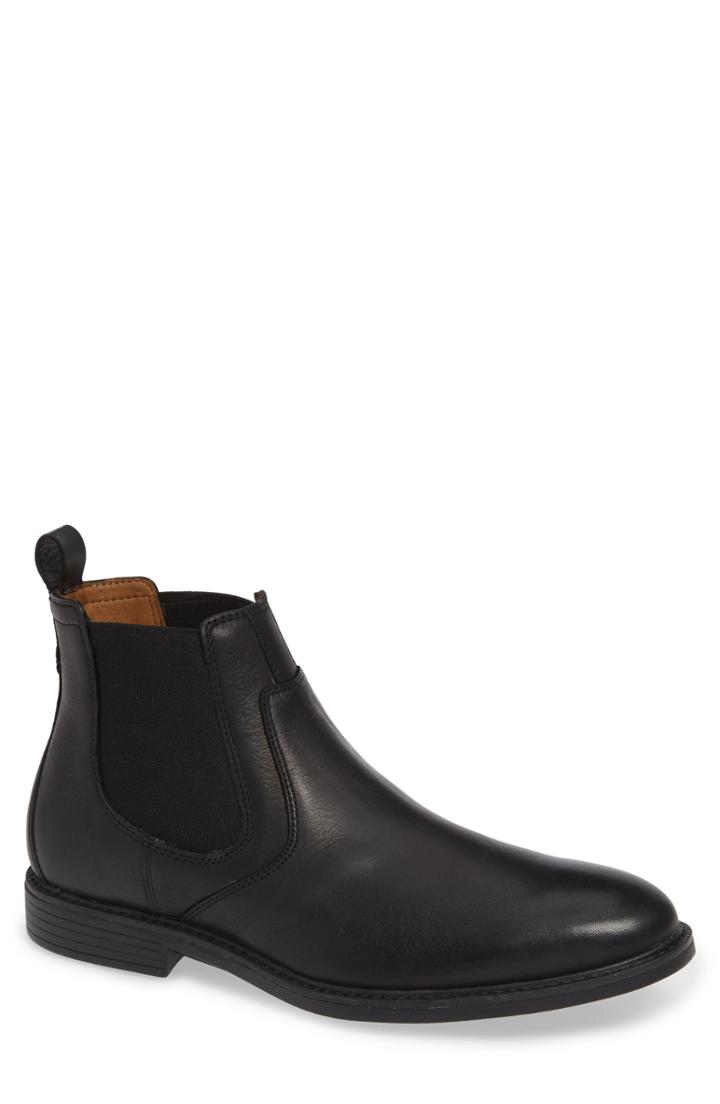 Men's Johnston & Murphy Hollis Waterproof Chelsea Boot .5 M - Black