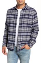 Men's Rails Forrest Slim Fit Plaid Flannel Sport Shirt, Size - Blue