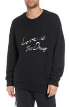 Men's Drifter Lover Embroidered Sweatshirt - Black