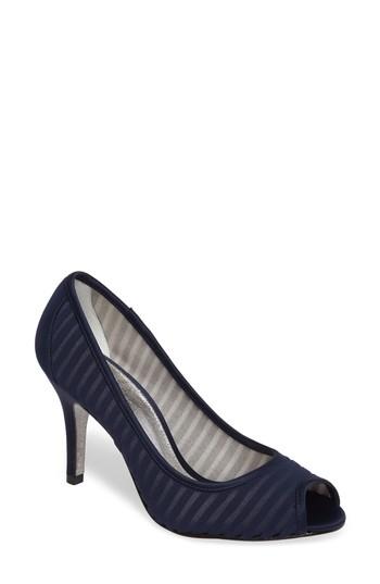 Women's Adrianna Papell Flirt Peep Toe Pump M - Blue