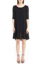 Women's Saint Laurent Eyelet Lace Georgette Babydoll Dress