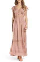 Women's Adelyn Rae Lace Maxi Dress - Pink