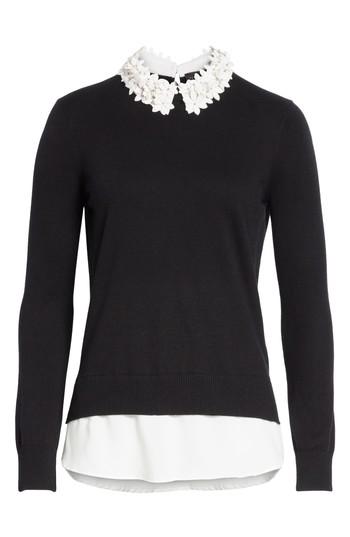 Women's Ted Baker London Floral Collar Sweater