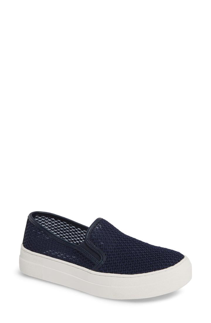 Women's Steve Madden Gills-m Mesh Slip-on Sneaker M - Blue