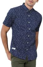Men's 7 Diamonds Editions Of You Trim Fit Short Sleeve Floral Print Woven Shirt